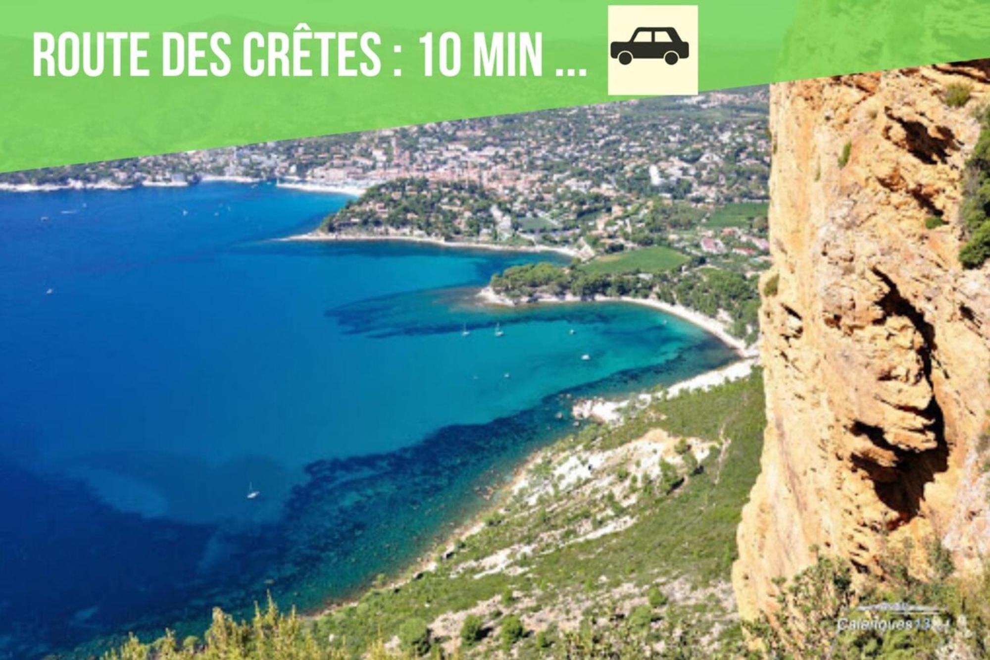 Cosy La Baie Des Anges - Plage La Ciotat - Classe 3 Etoiles Apartment Bagian luar foto